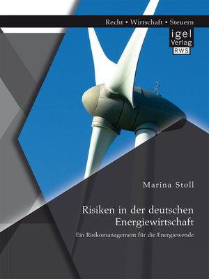 cover image of Risiken in der deutschen Energiewirtschaft. Ein Risikomanagement für die Energiewende
